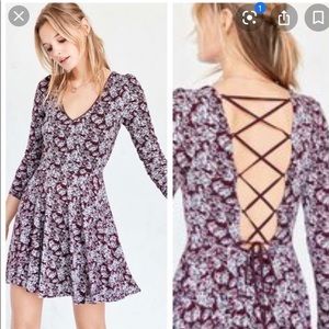 Anthropologie kimchi blue S dress fit flare Floral